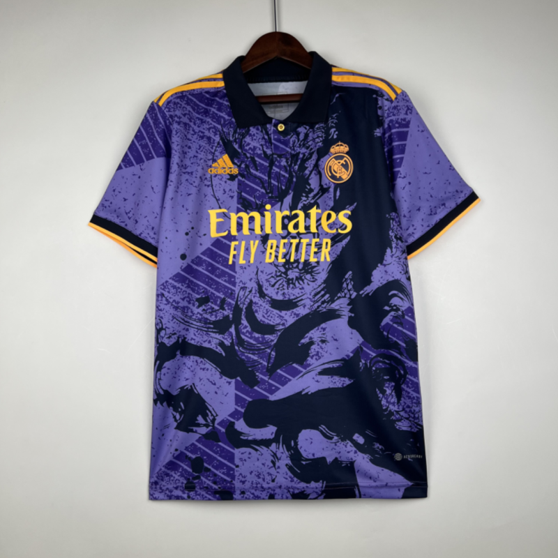 2023/24 Real Madrid Special Edition Purple and Gold Kit